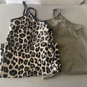 Lane Bryant Leopard and Olive Bandeau Set